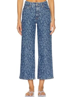 Good American Good Waist Palazzo Crop Jeans